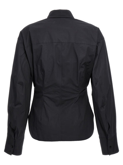 The Attico Black Bustier Cotton Shirt IT40