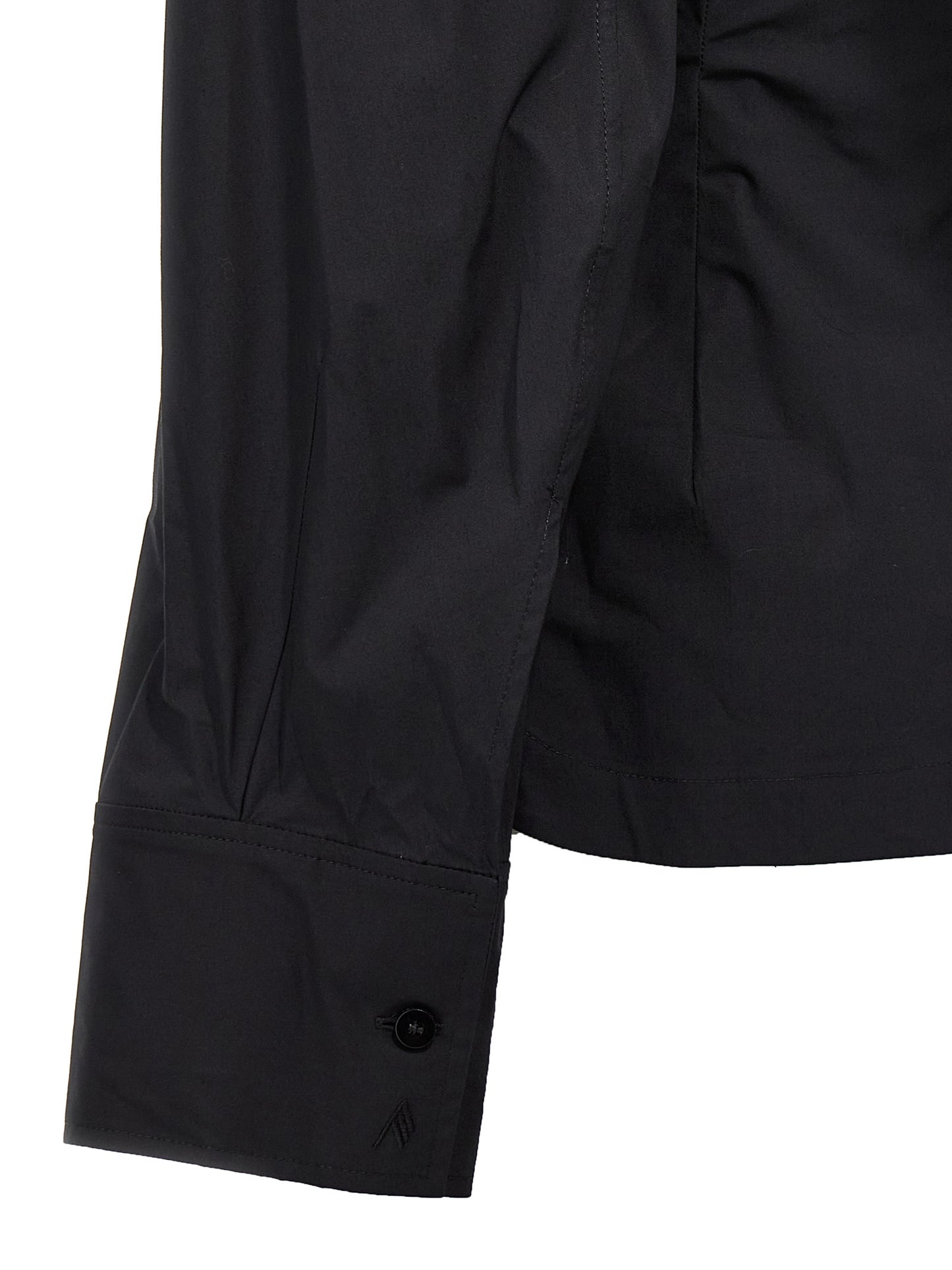 The Attico Black Bustier Cotton Shirt IT40