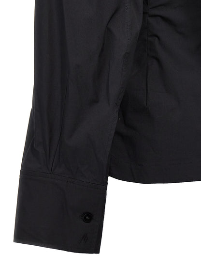The Attico Black Bustier Cotton Shirt IT40