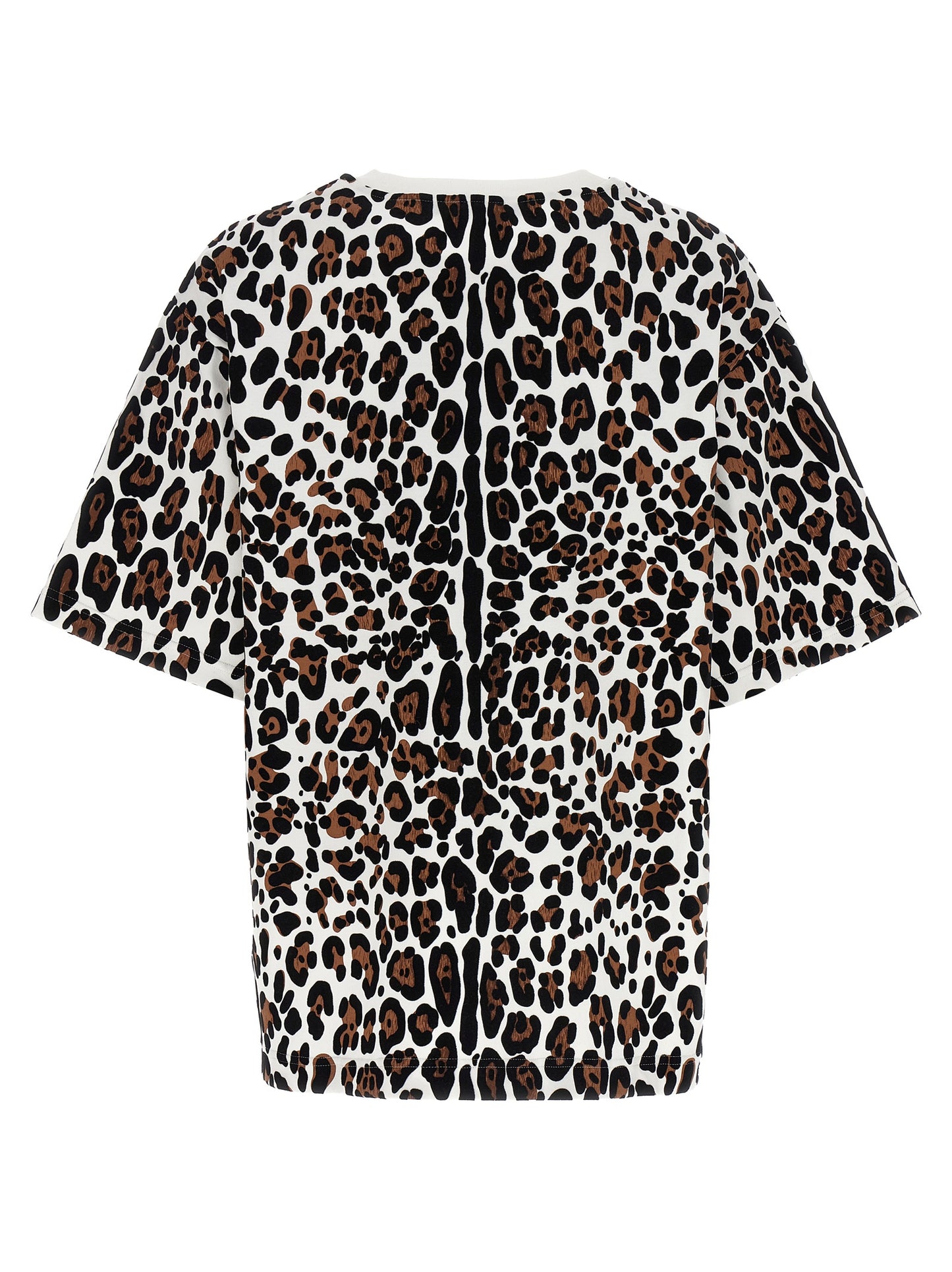 Dolce & Gabbana Leopard Print Cotton T-Shirt