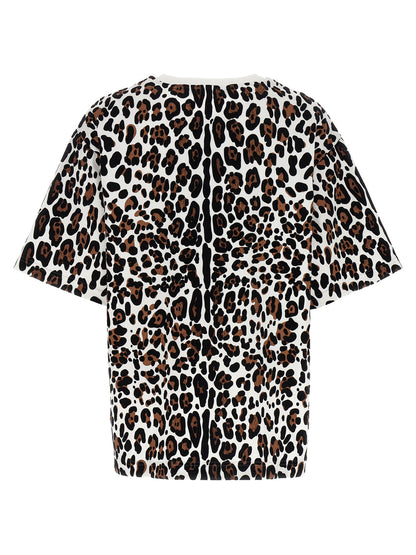 Dolce & Gabbana Leopard Print Cotton T-Shirt
