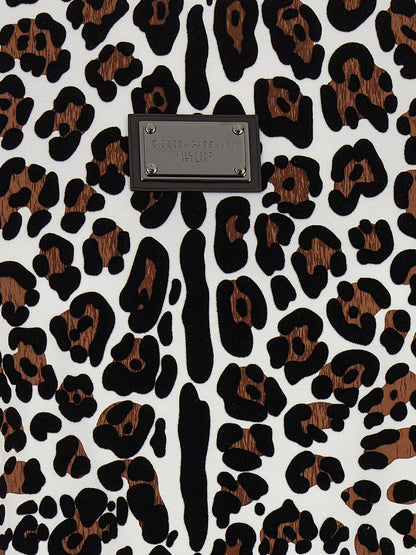 Dolce & Gabbana Leopard Print Cotton T-Shirt