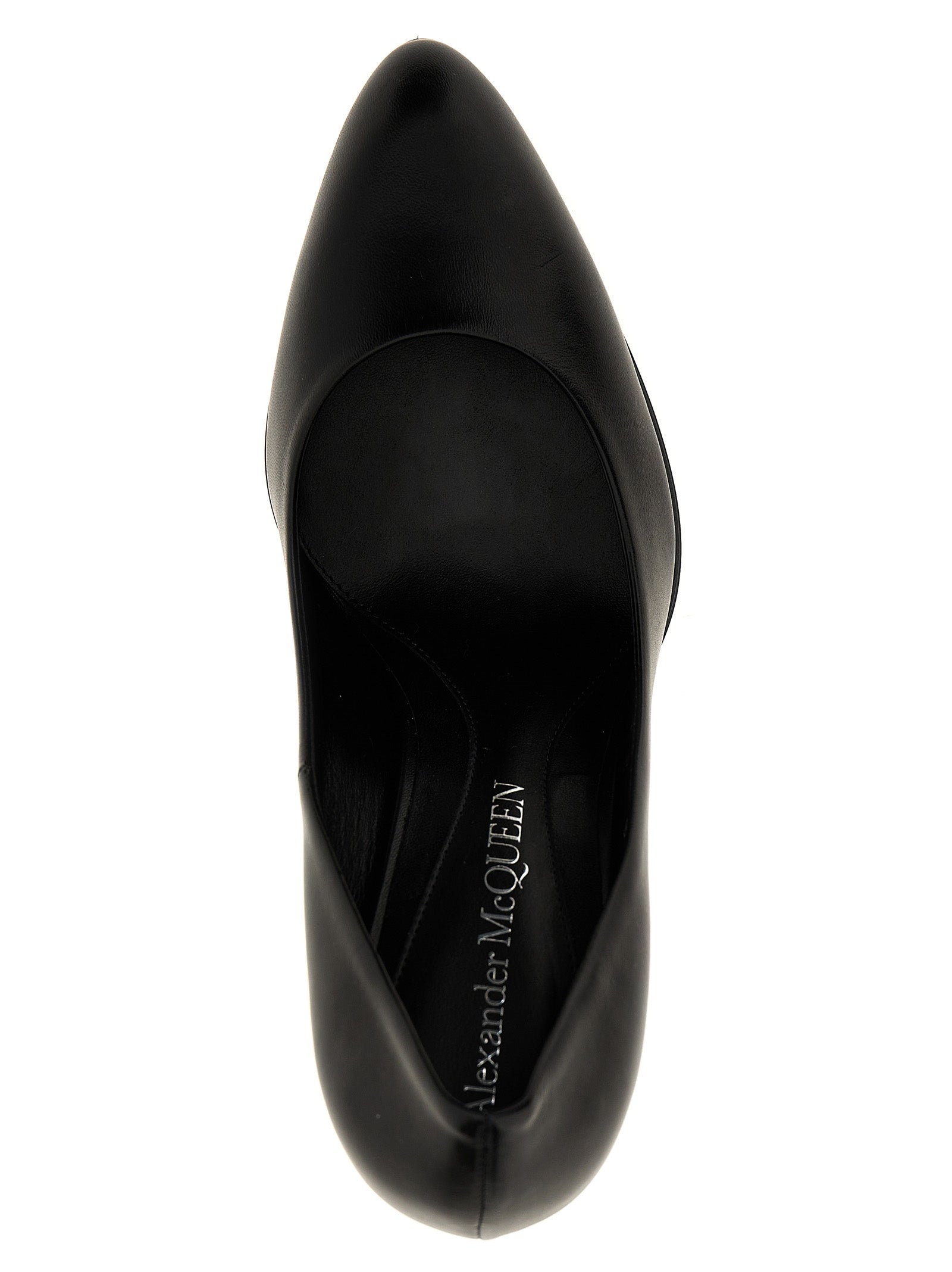 Alexander McQueen Armadillo Black Lambskin High Heel Pumps