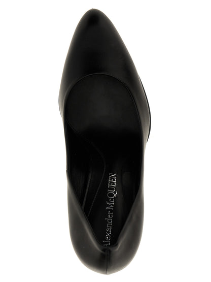 Alexander McQueen Armadillo Black Lambskin High Heel Pumps