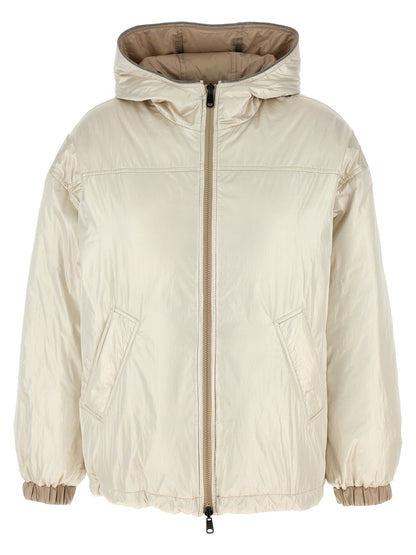 Brunello Cucinelli Beige Polyester Full-Length Jacket