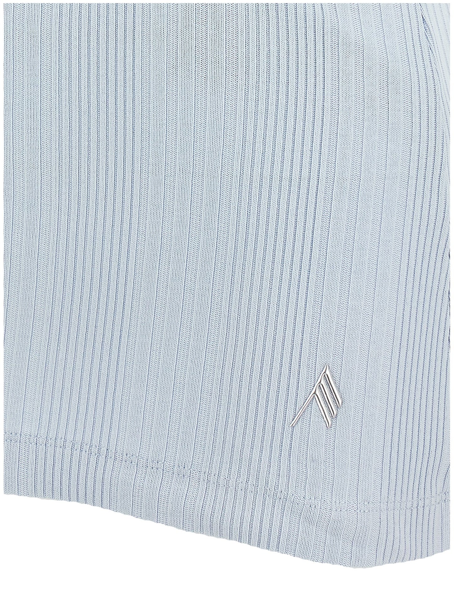 The Attico Light Blue Cotton Tank Top