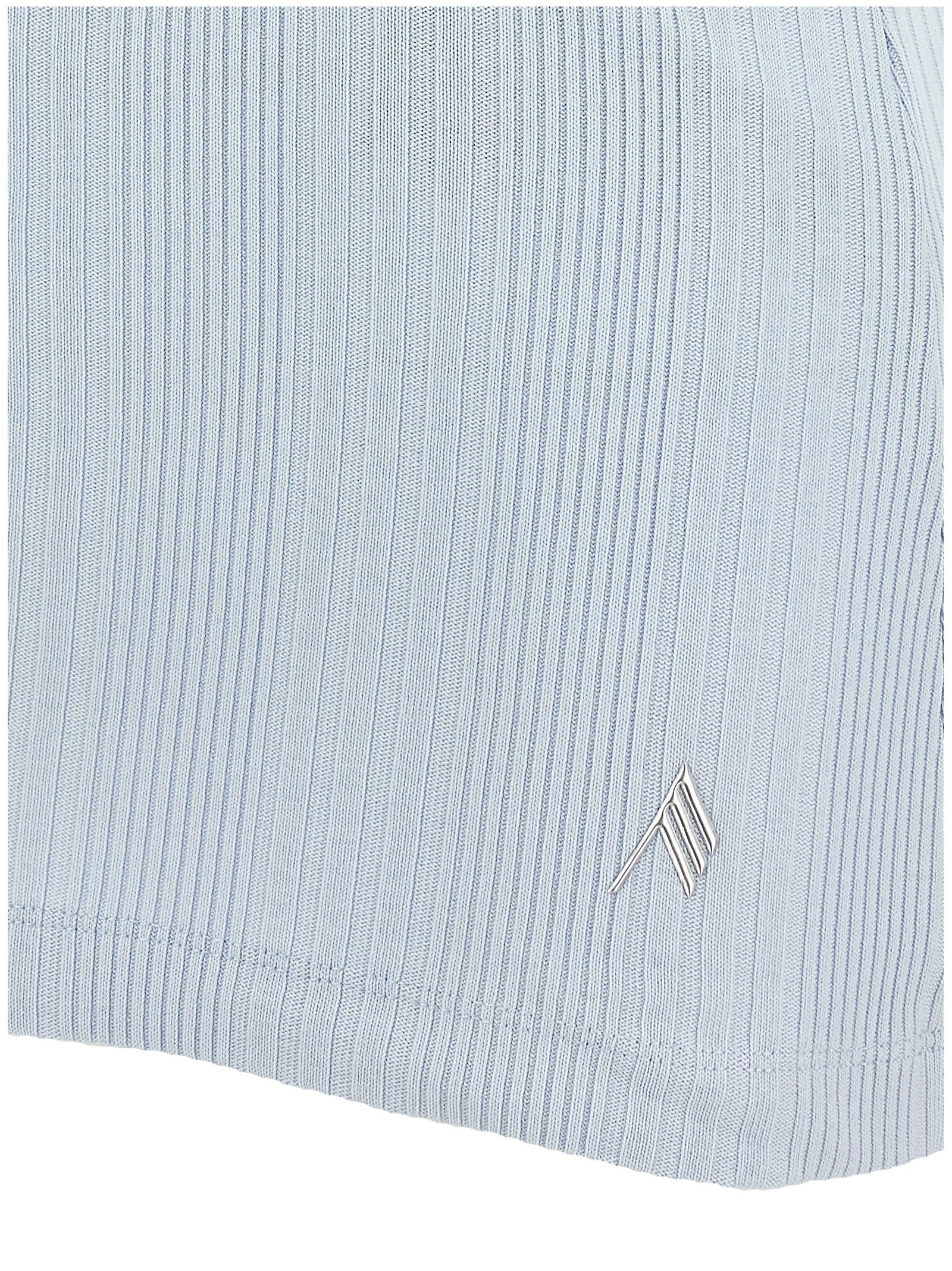 The Attico Light Blue Cotton Tank Top