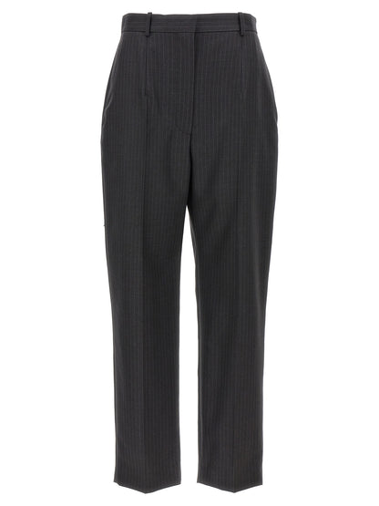 Alexander McQueen Gray Pinstripe Wool Dress Pants
