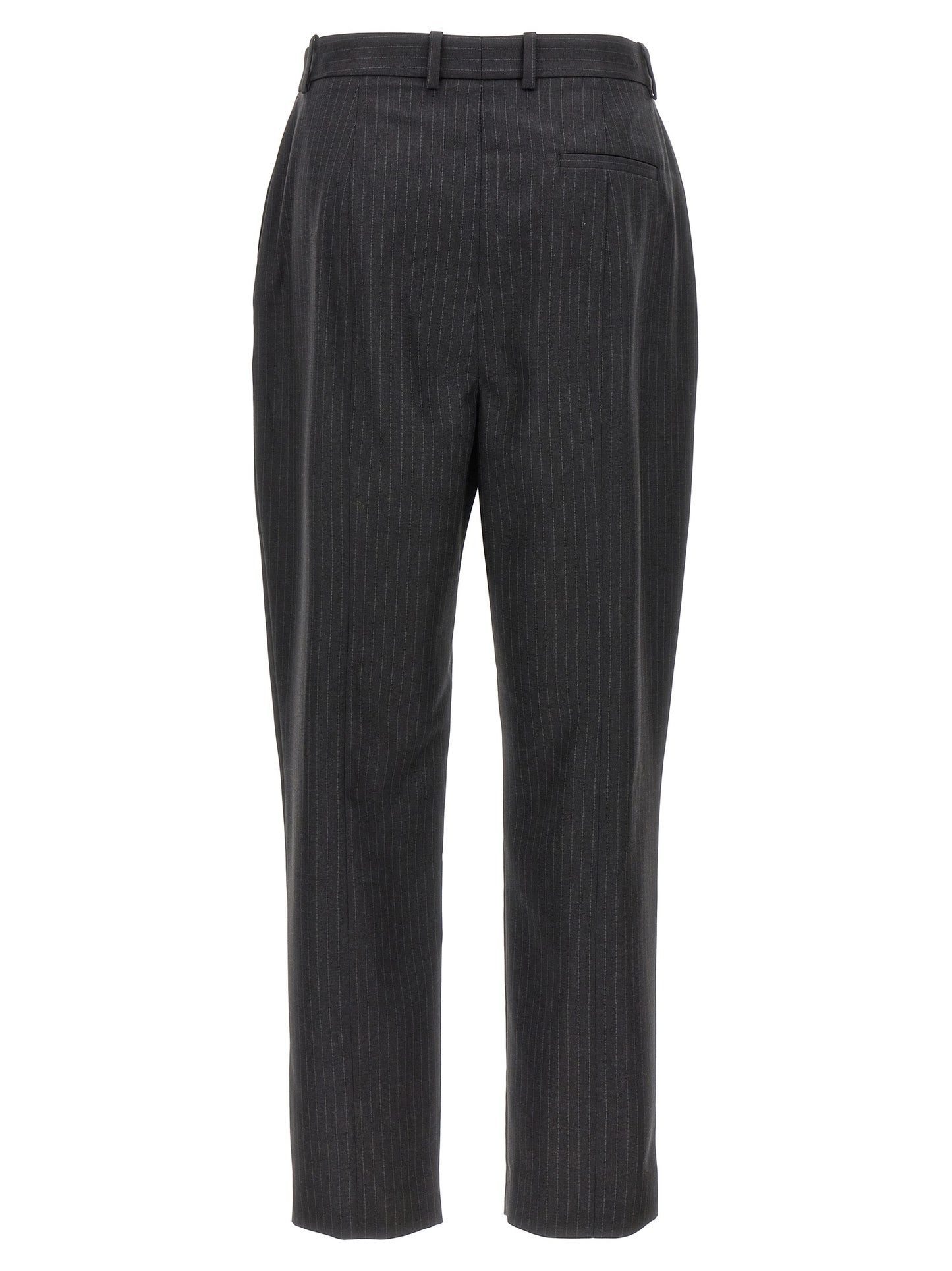 Alexander McQueen Gray Pinstripe Wool Dress Pants