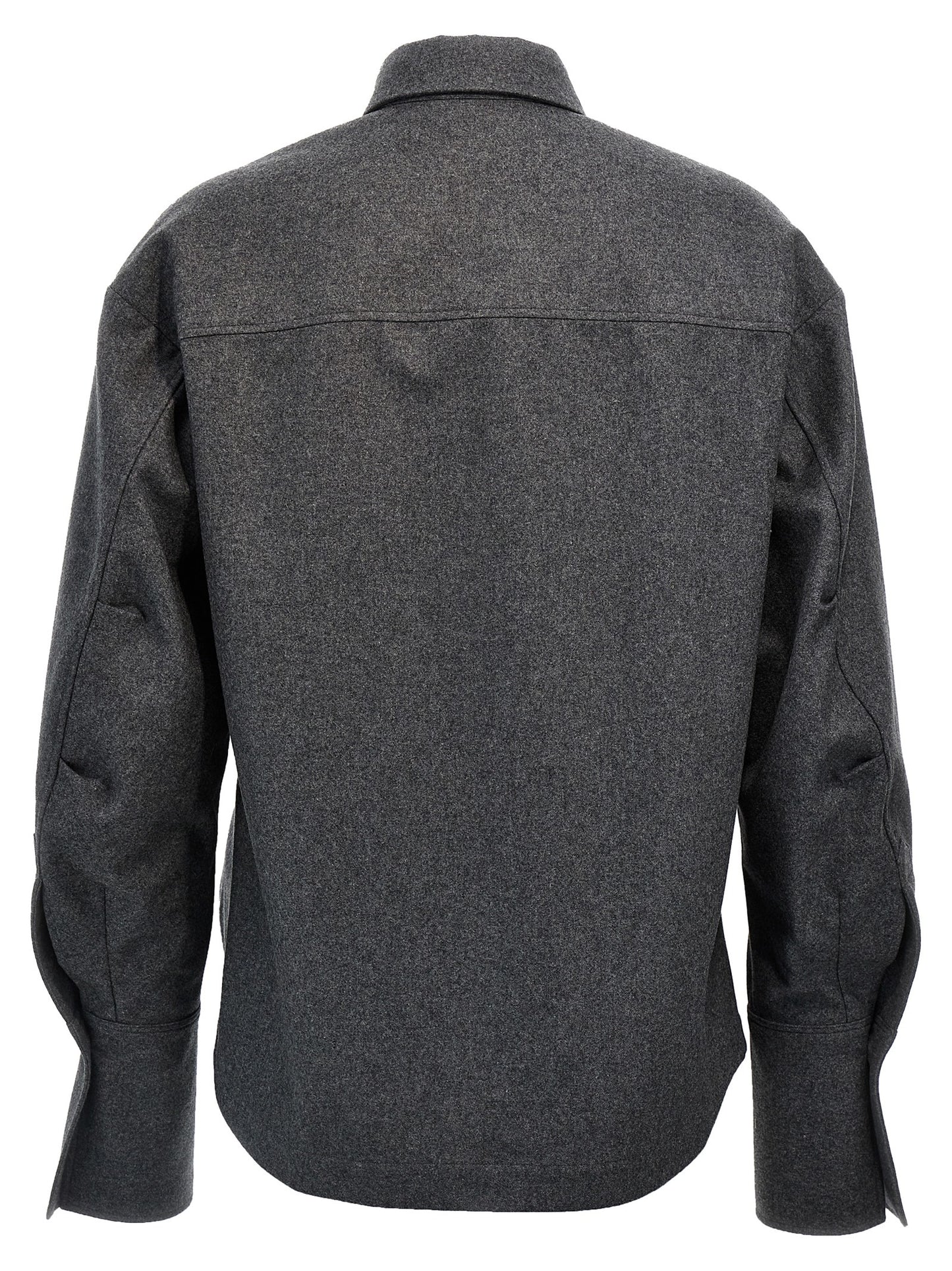 The Attico Gray Wool Blouse - 'Eliza' Shirt