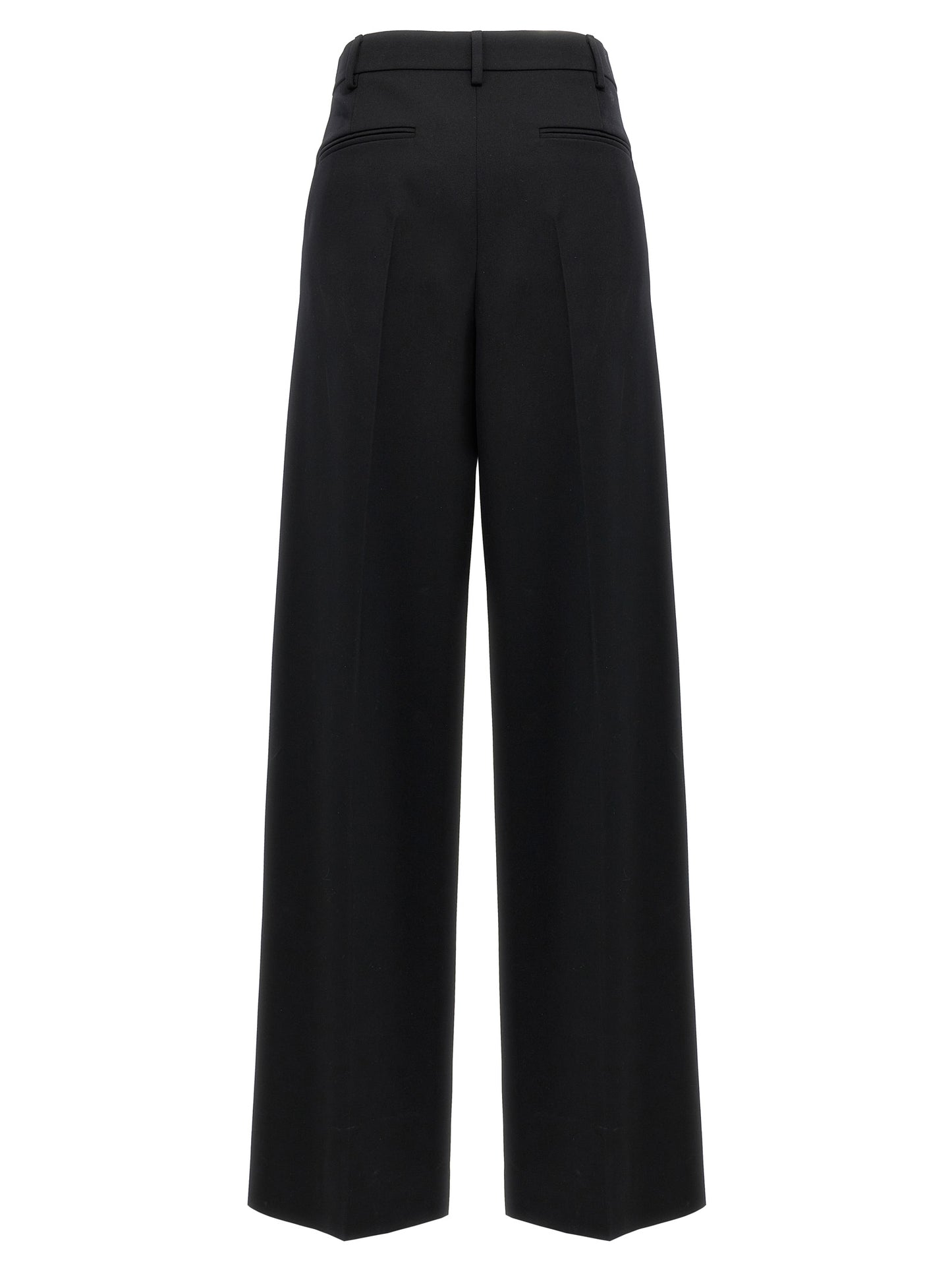 Valentino Garavani Black Virgin Wool Dress Pants IT40