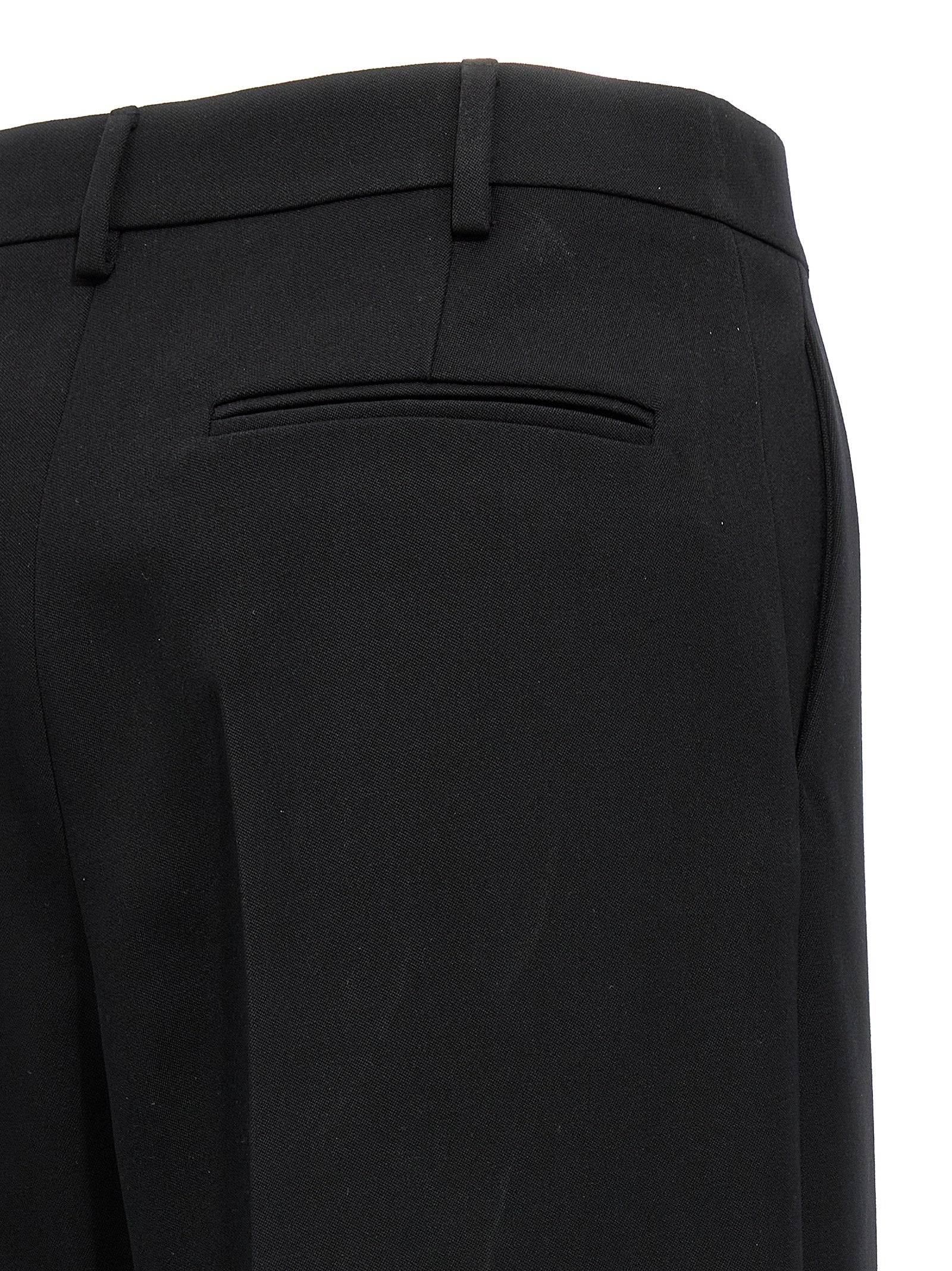 Valentino Garavani Black Virgin Wool Dress Pants IT40