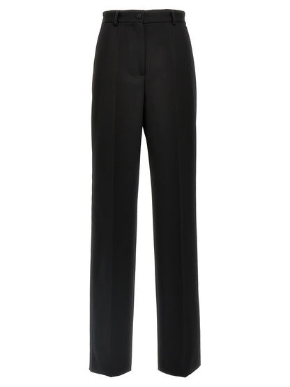Dolce & Gabbana Black Virgin Wool Tuxedo Pants