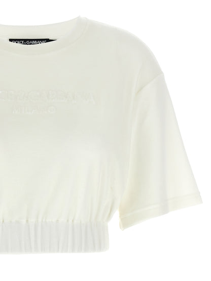 Dolce & Gabbana White Cotton T-Shirt