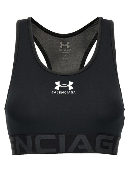 Balenciaga Black Polyester Sport Bra - S/XS