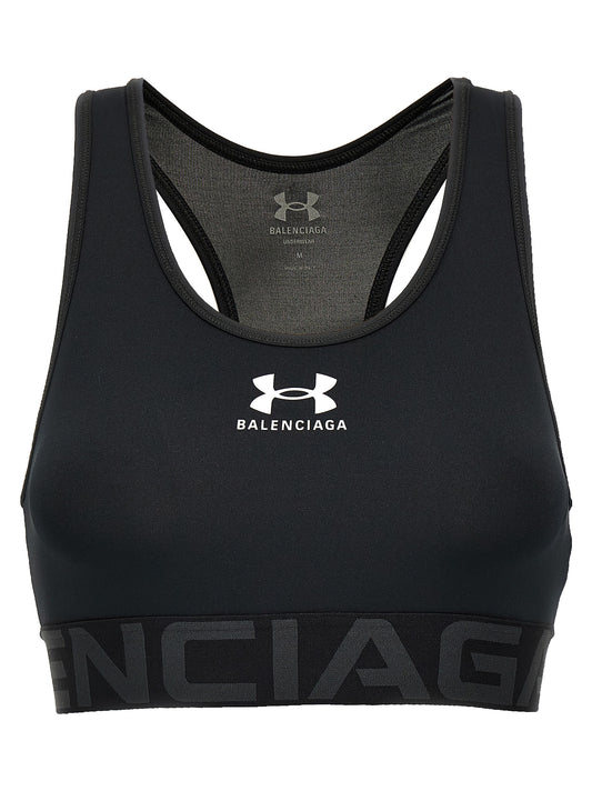 Balenciaga Black Polyester Sport Bra - S/XS
