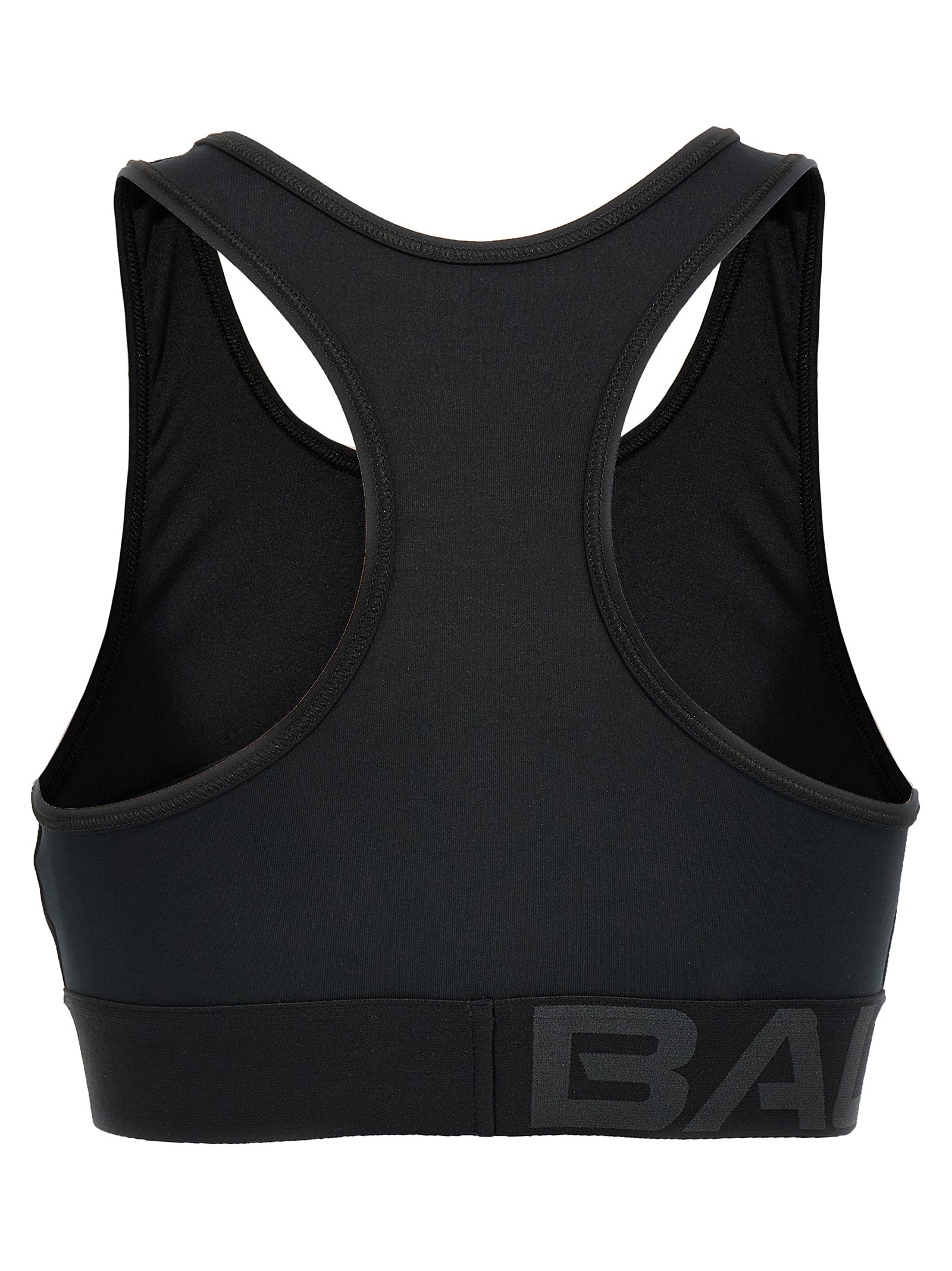 Balenciaga Black Polyester Sport Bra - S/XS