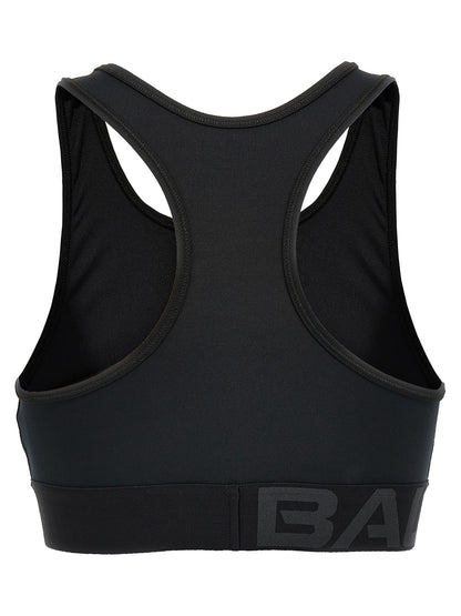 Balenciaga Black Polyester Sport Bra - S/XS