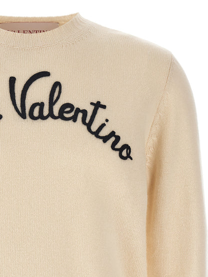 Valentino Garavani Beige Virgin Wool Cardigan - XL