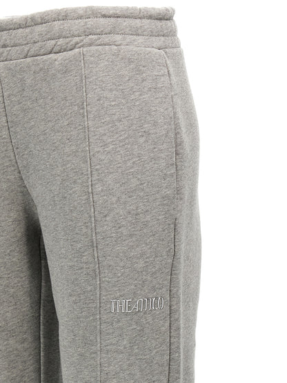 The Attico Gray Cotton Joggers