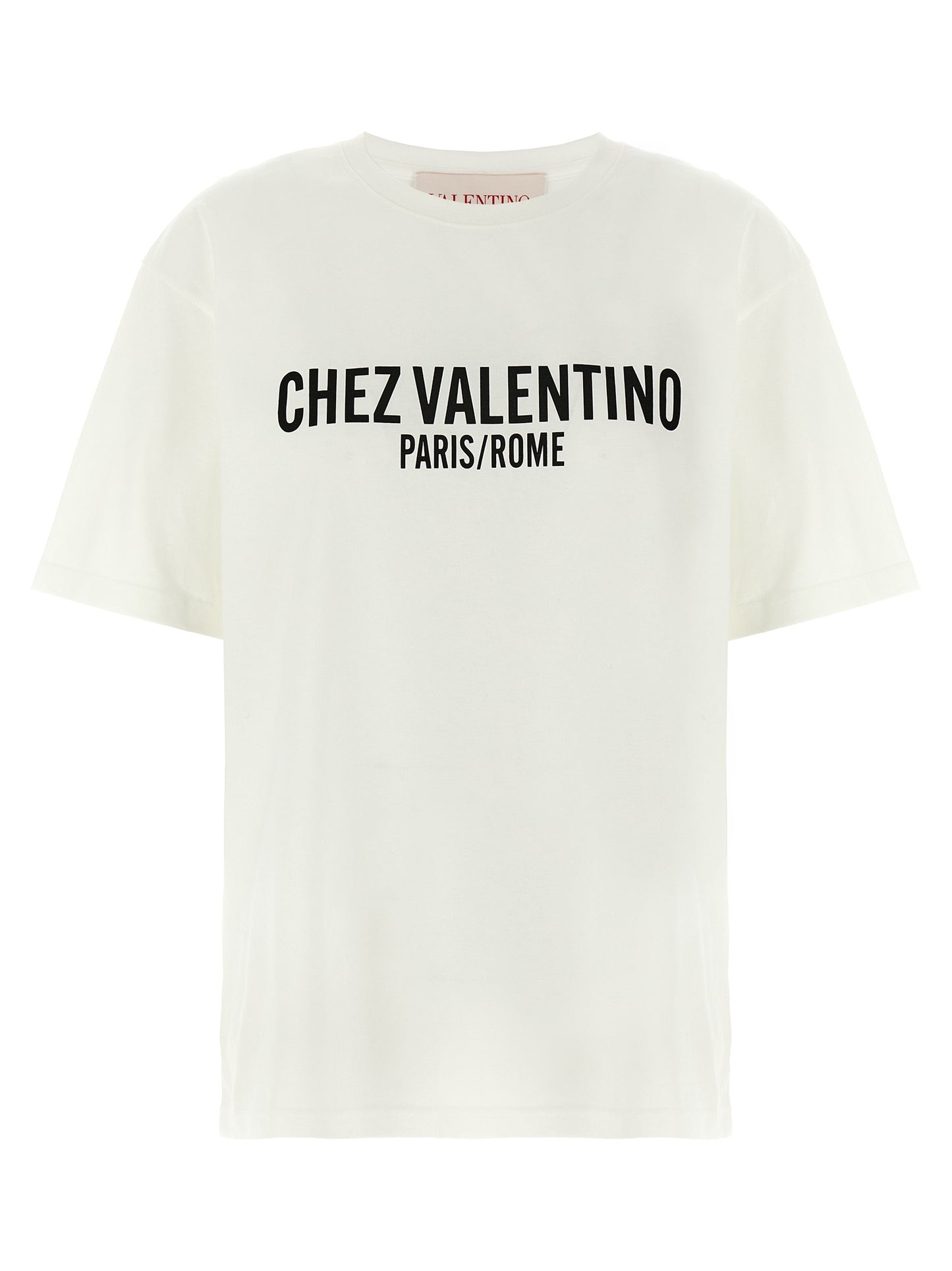 Valentino Garavani Bicolor Cotton T-Shirt - White/Black, XS