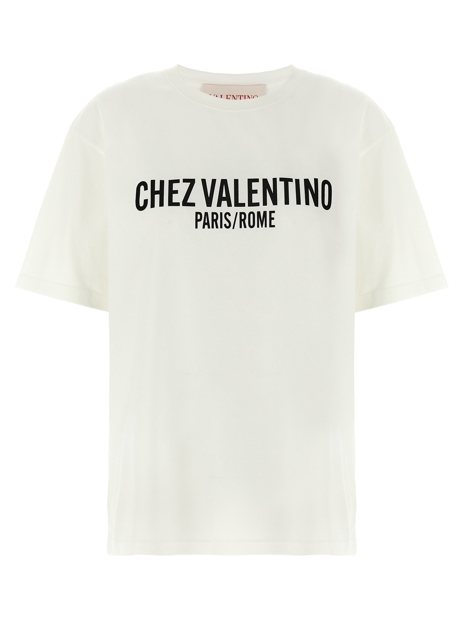 Valentino Garavani Bicolor Cotton T-Shirt - White/Black, XS
