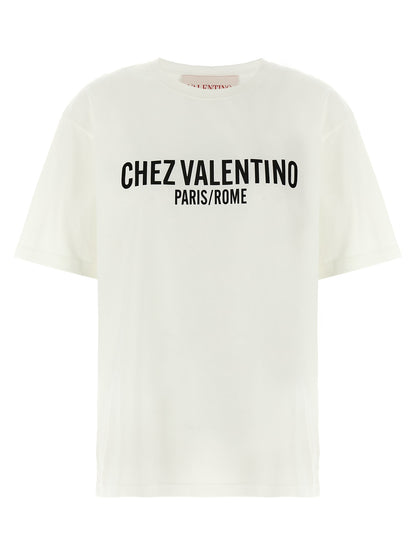 Valentino Garavani Bicolor Cotton T-Shirt - White/Black, XS