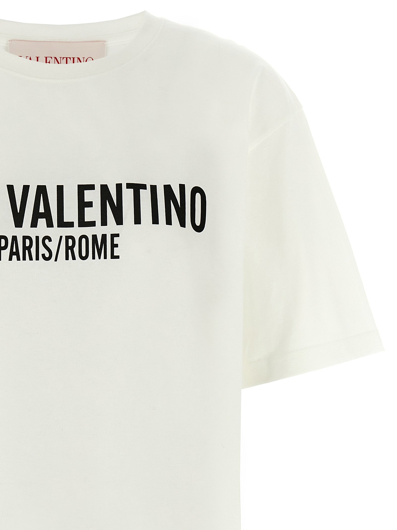 Valentino Garavani Bicolor Cotton T-Shirt - White/Black, XS