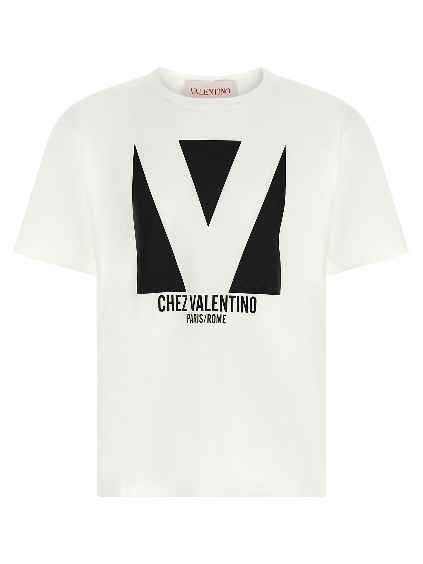 Valentino Garavani Bicolor Cotton T-Shirt - White/Black, XL