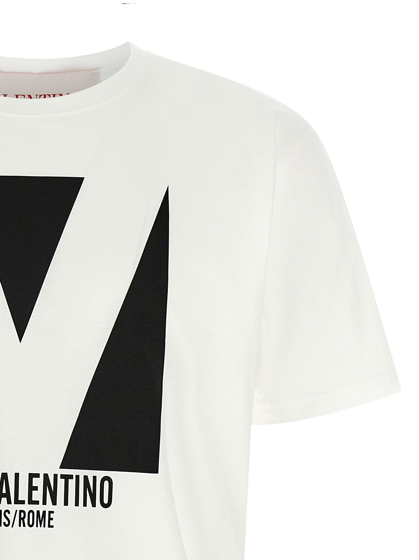 Valentino Garavani Bicolor Cotton T-Shirt - White/Black, XL