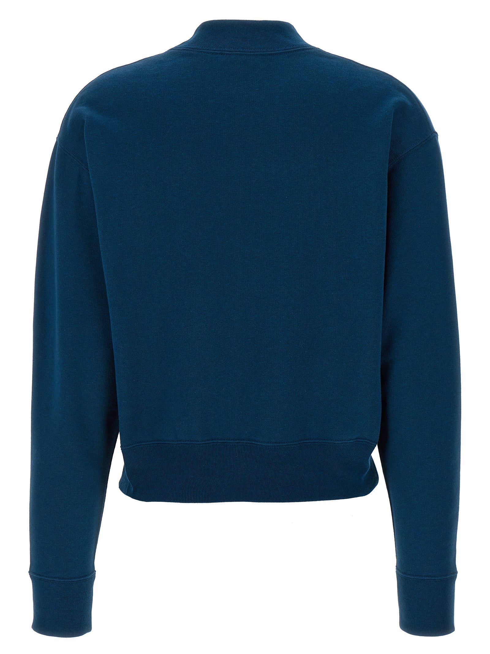Chloé Blue Cotton Sweatshirt - Mock Neck