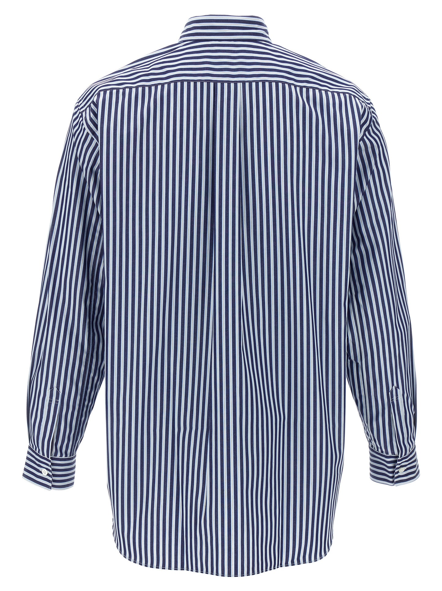 Comme Des Garçons Blue Cotton Poplin Blouse