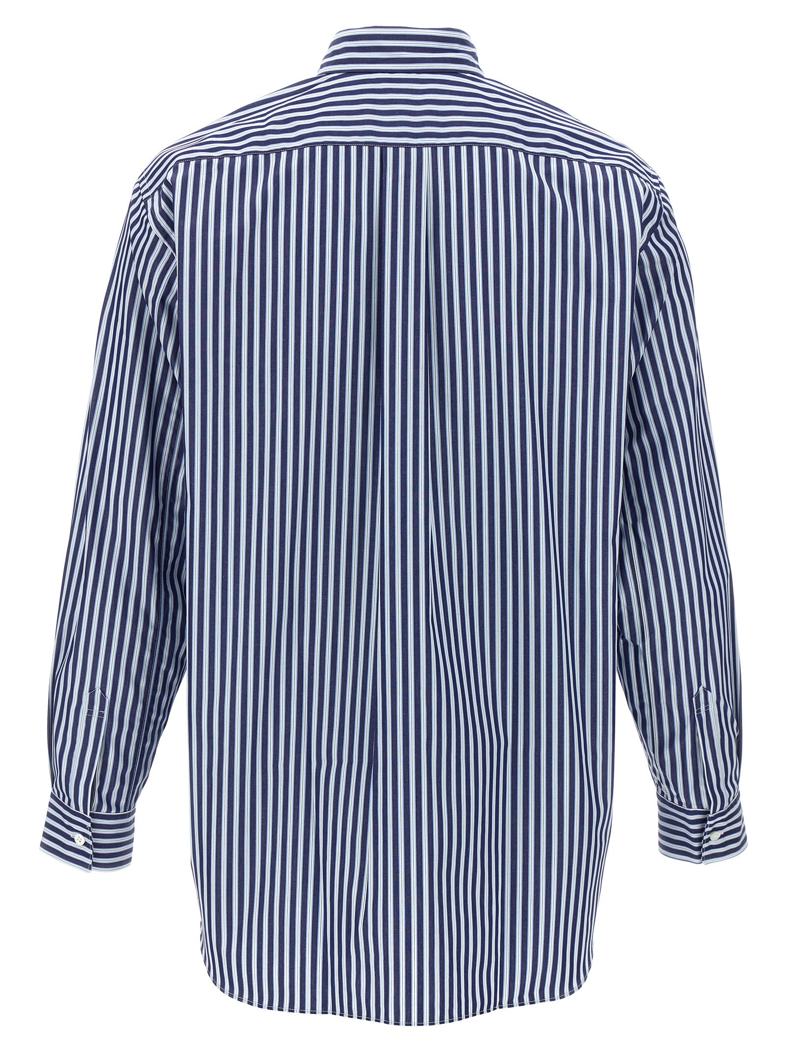 Comme Des Garçons Blue Cotton Poplin Blouse
