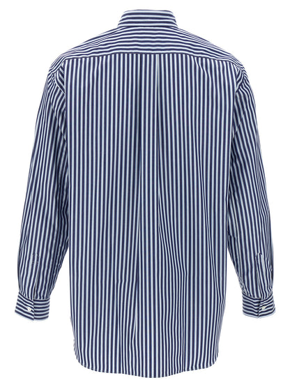 Comme Des Garçons Blue Cotton Poplin Blouse