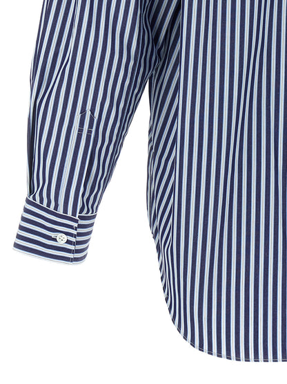 Comme Des Garçons Blue Cotton Poplin Blouse