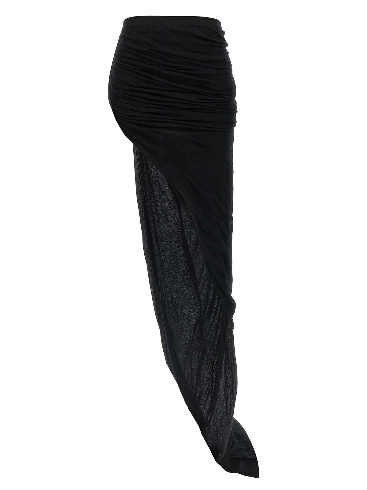 Rick Owens Black Cotton Long ‘Edfu’ Skirt