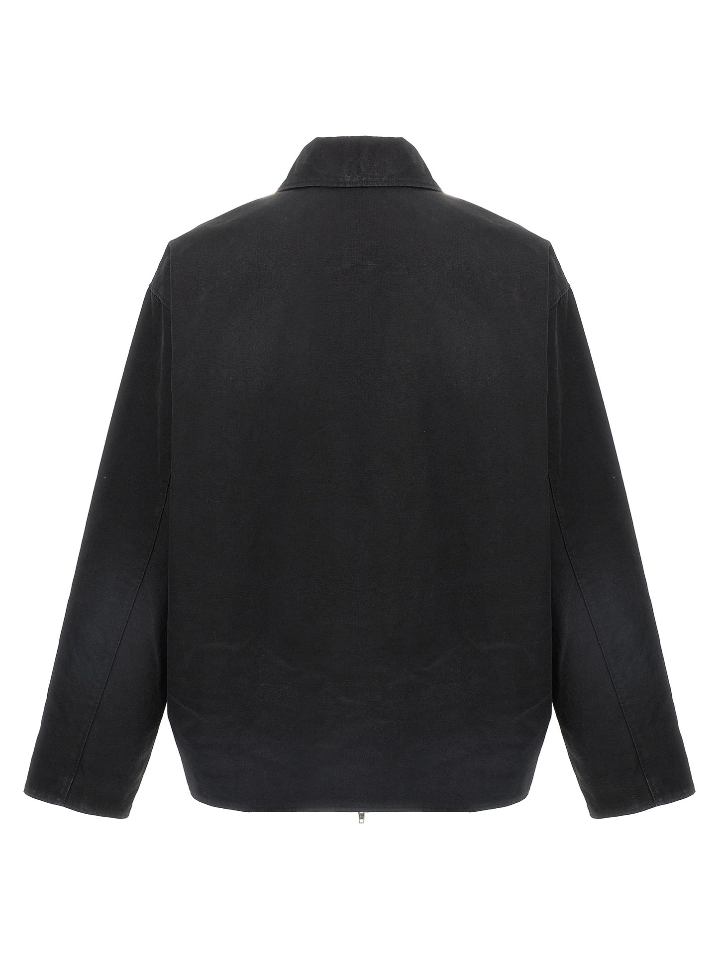 Balenciaga Black Canvas Cotton Full-Length Jacket