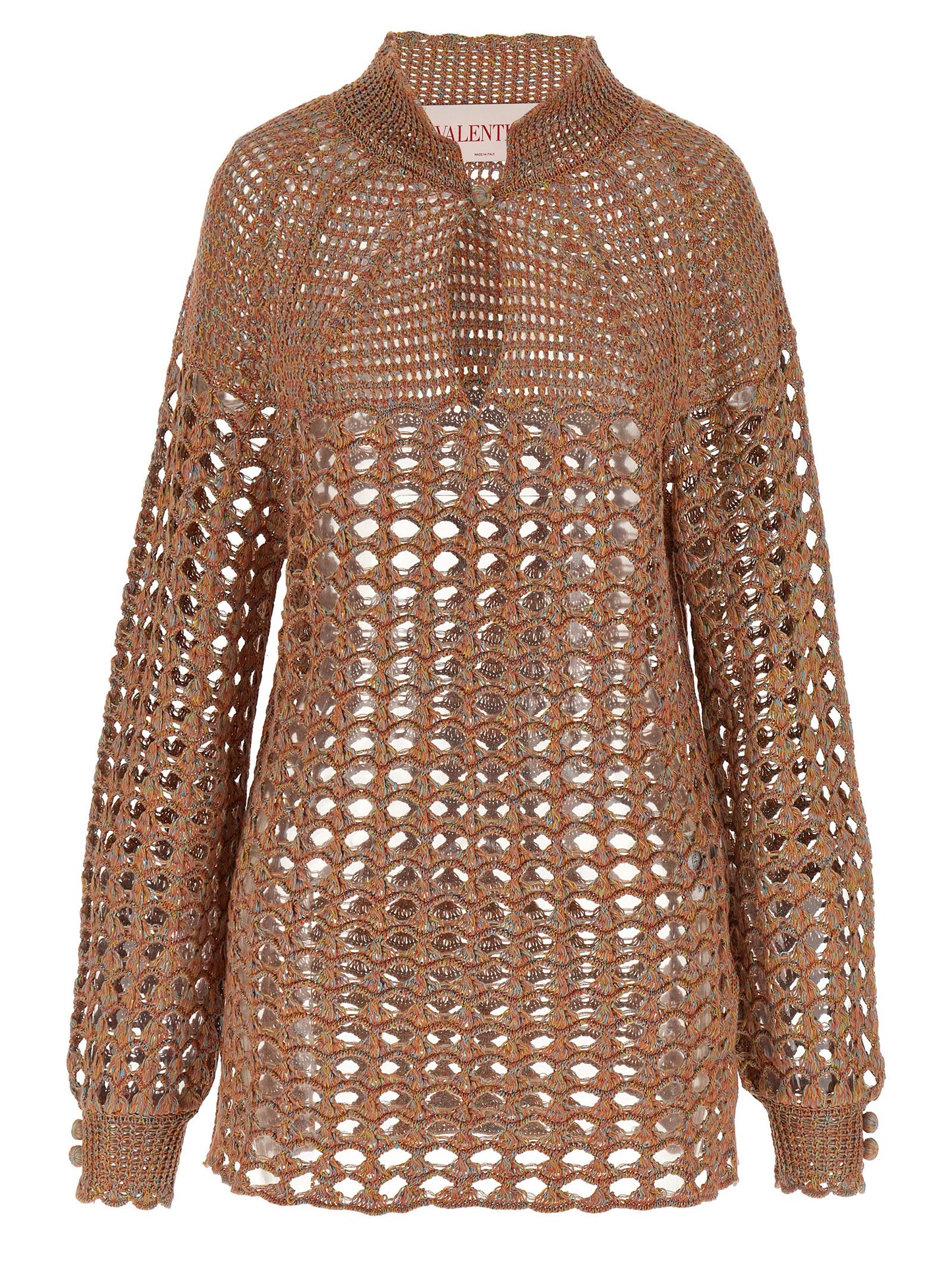 Valentino Garavani Multicolor Linen Cardigan - Women's M
