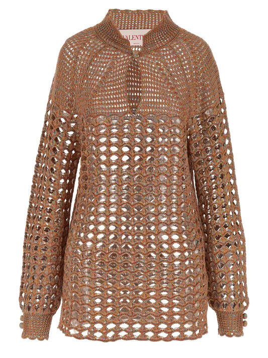 Valentino Garavani Multicolor Linen Cardigan - Women's M
