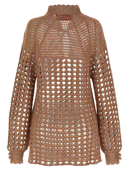 Valentino Garavani Multicolor Linen Cardigan - Women's M