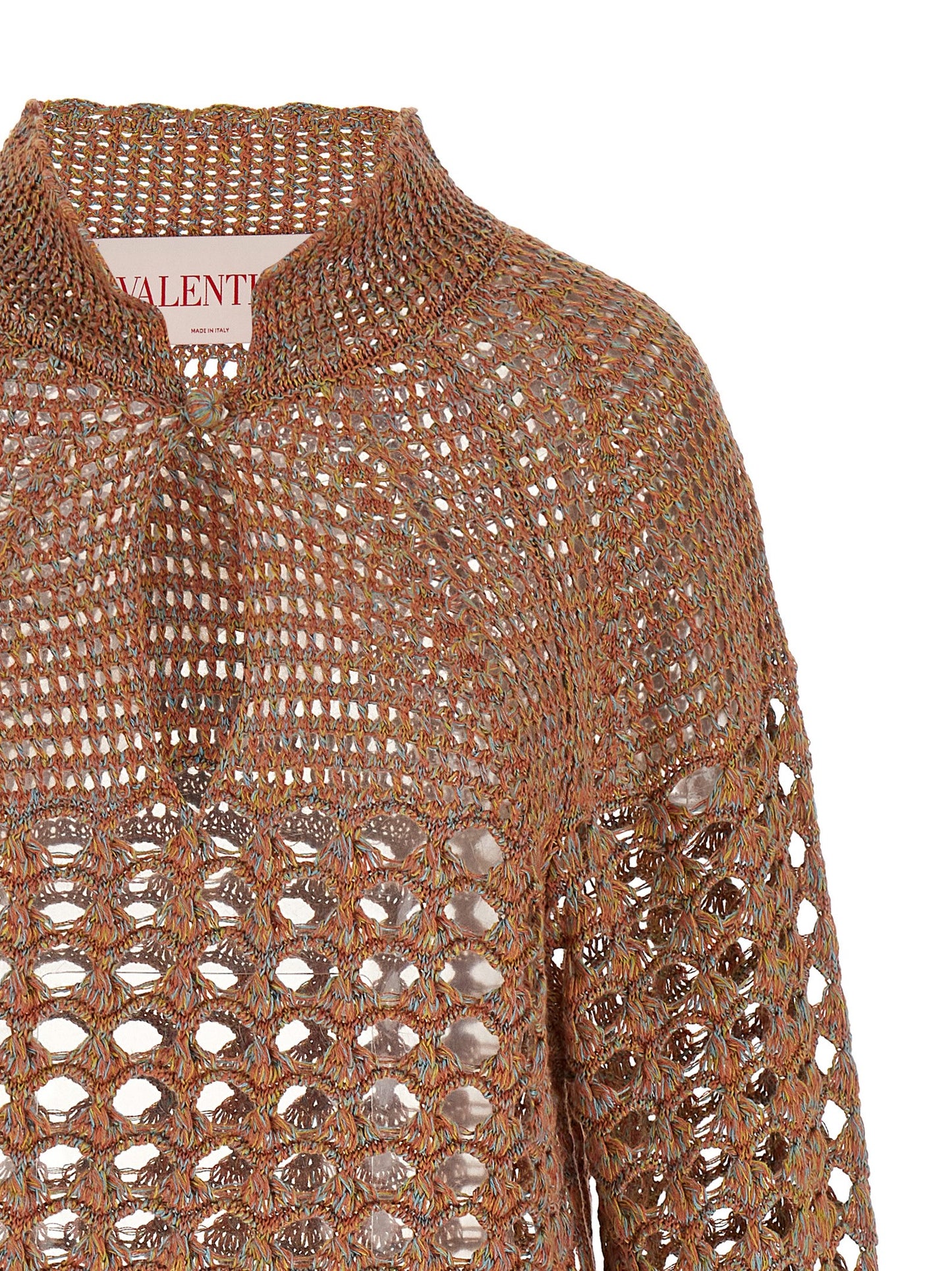 Valentino Garavani Multicolor Linen Cardigan - Women's M