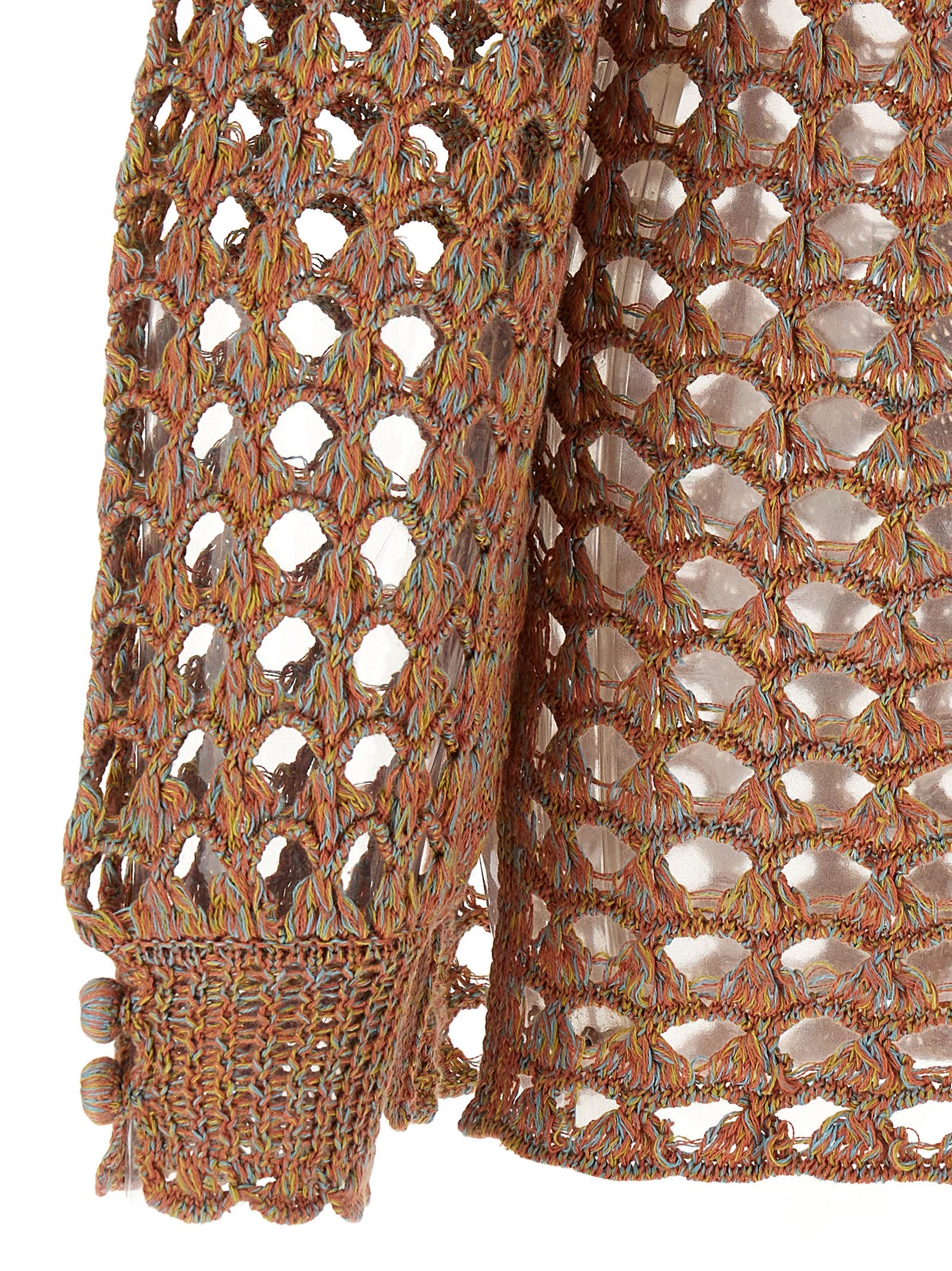 Valentino Garavani Multicolor Linen Cardigan - Women's M