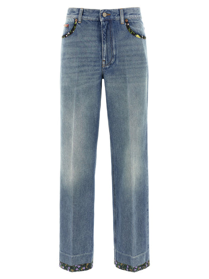 Valentino Garavani Blue Cotton Jeans Denim - W28