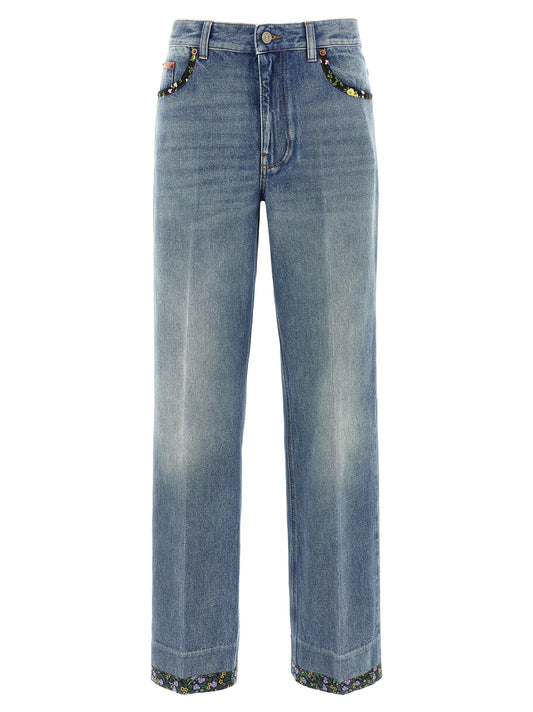 Valentino Garavani Blue Cotton Jeans Denim - W28