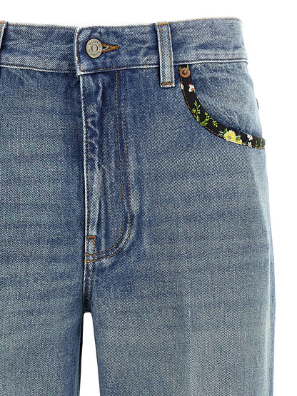 Valentino Garavani Blue Cotton Jeans Denim - W28