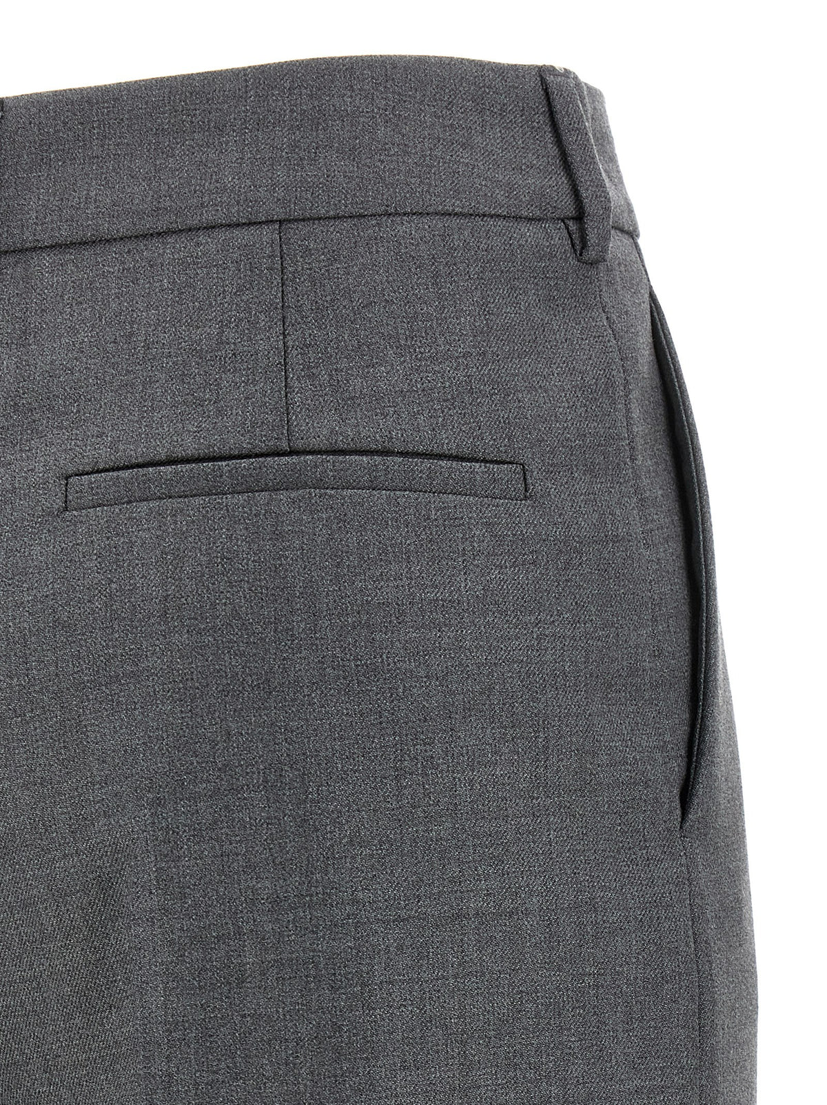 Valentino Garavani Gray Virgin Wool Dress Pants