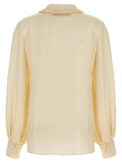 Valentino Garavani Beige Silk Blouse