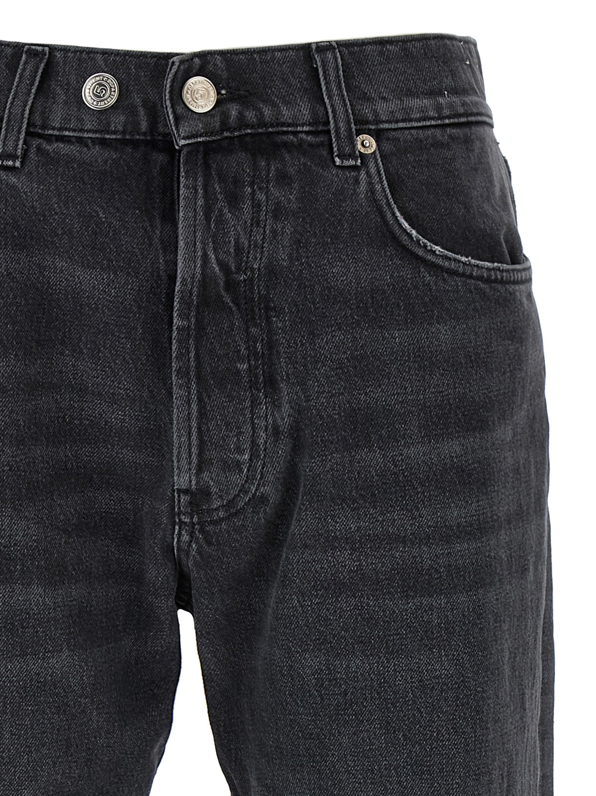 Department 5 Gray Cotton Straight-Leg Jeans