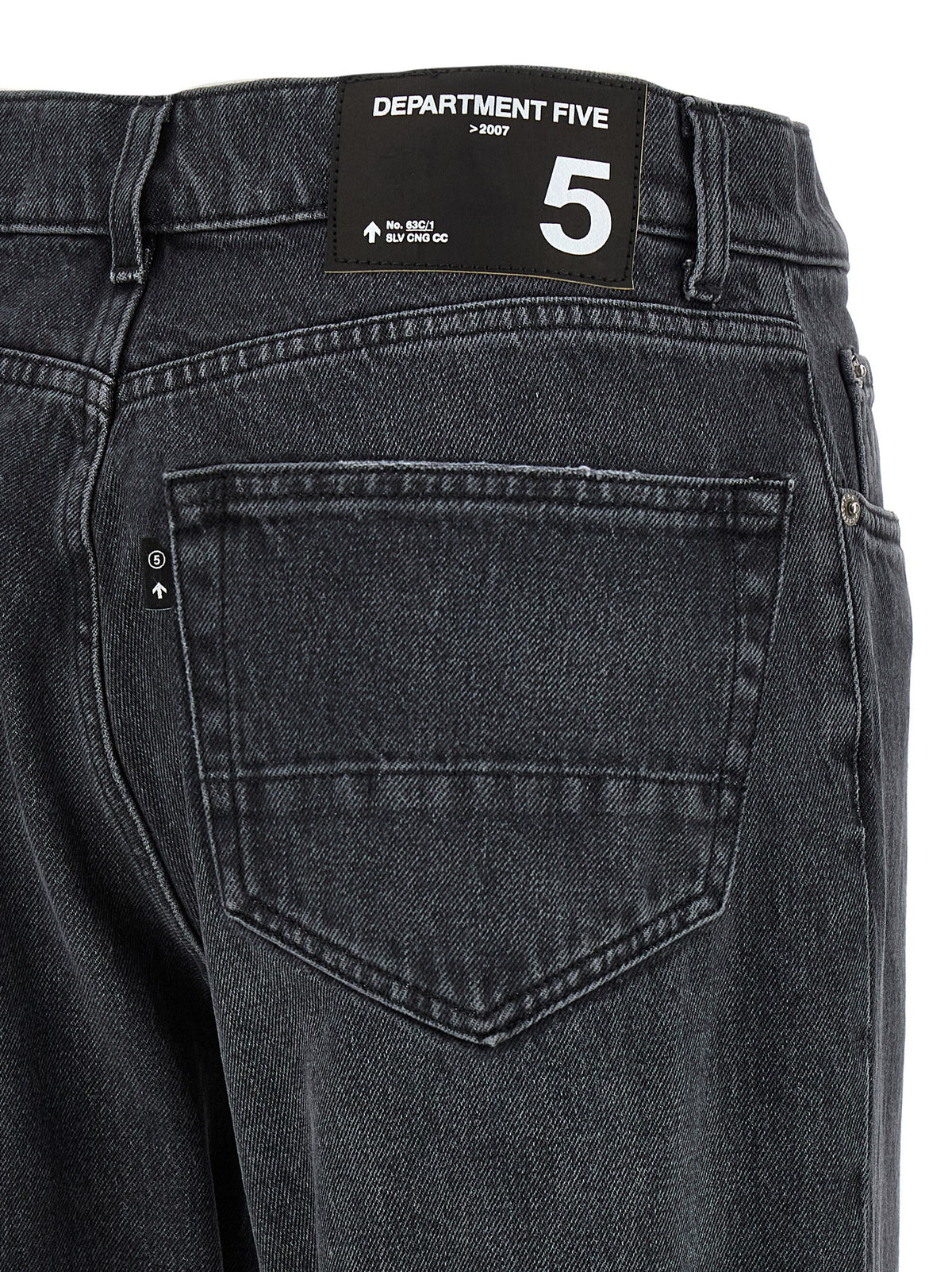Department 5 Gray Cotton Straight-Leg Jeans