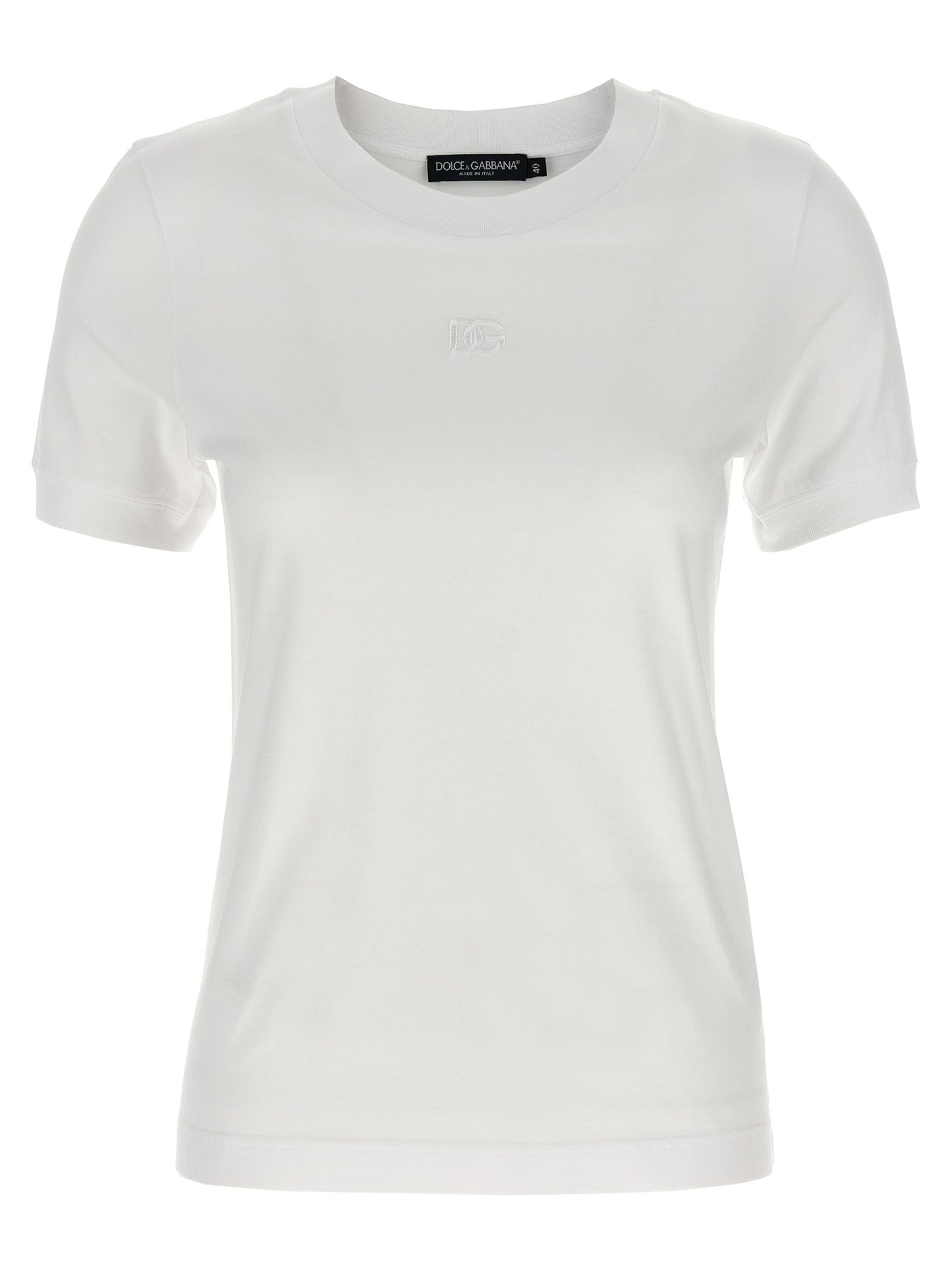 Dolce & Gabbana White Cotton T-Shirt